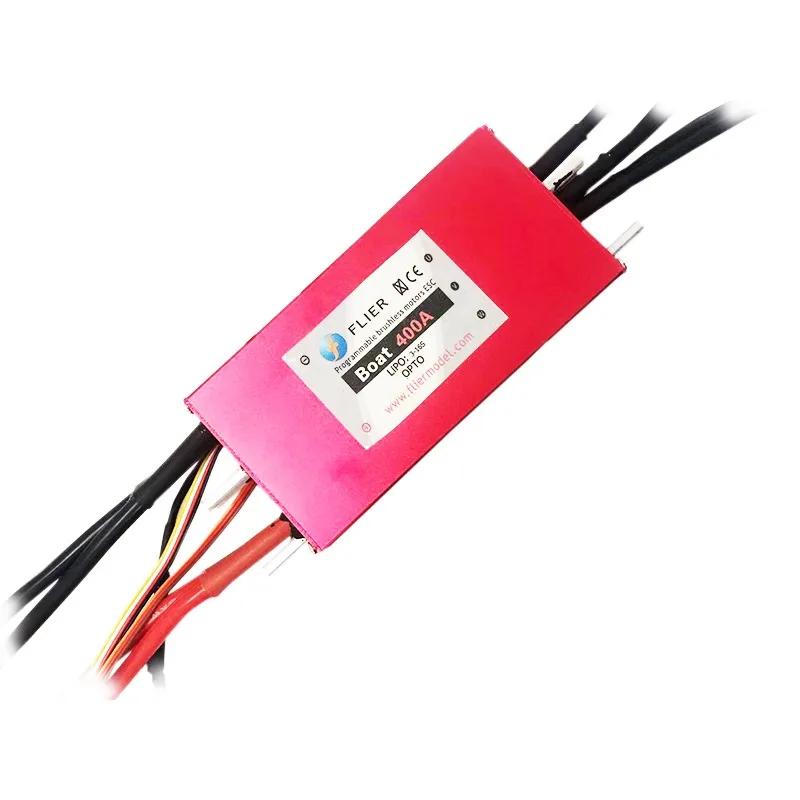 

FLIER 3-16S 400A ESC FATJAY Сверхбольшой ток напряжения бесщеточный водонепроницаемый электронный регулятор скорости для радиоуправляемой лодки на подводных крыльях