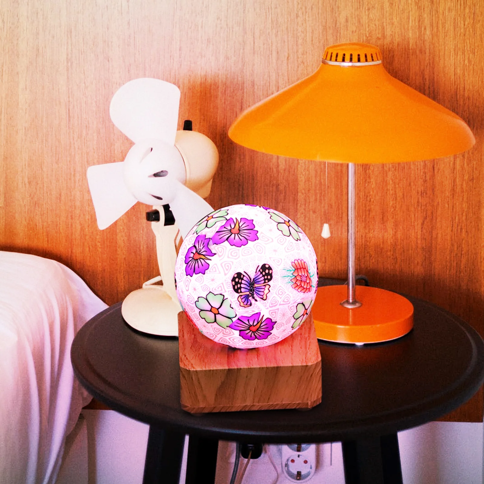 

LED Colorful Light Decoration Decorative Lamp Globe Table Dimming Bedside Desktop Ornament Glass Ball Sphere