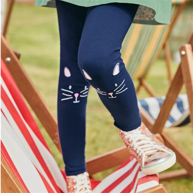 

Jumping Meters 2-7T Cats Embroidery Children's Leggings Pants Baby Clothes Full Length Kids Skinny Pants Toddler Clothes
