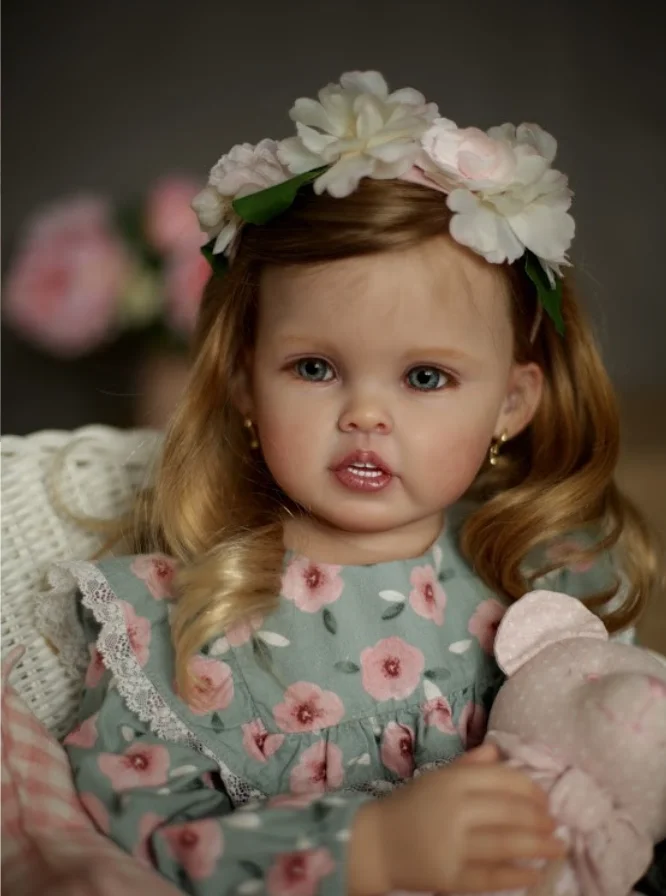 

DLS Cressida Reborn Vinyl Toddler Doll by Ping Lau 28Inches Pure Hand-Painted
