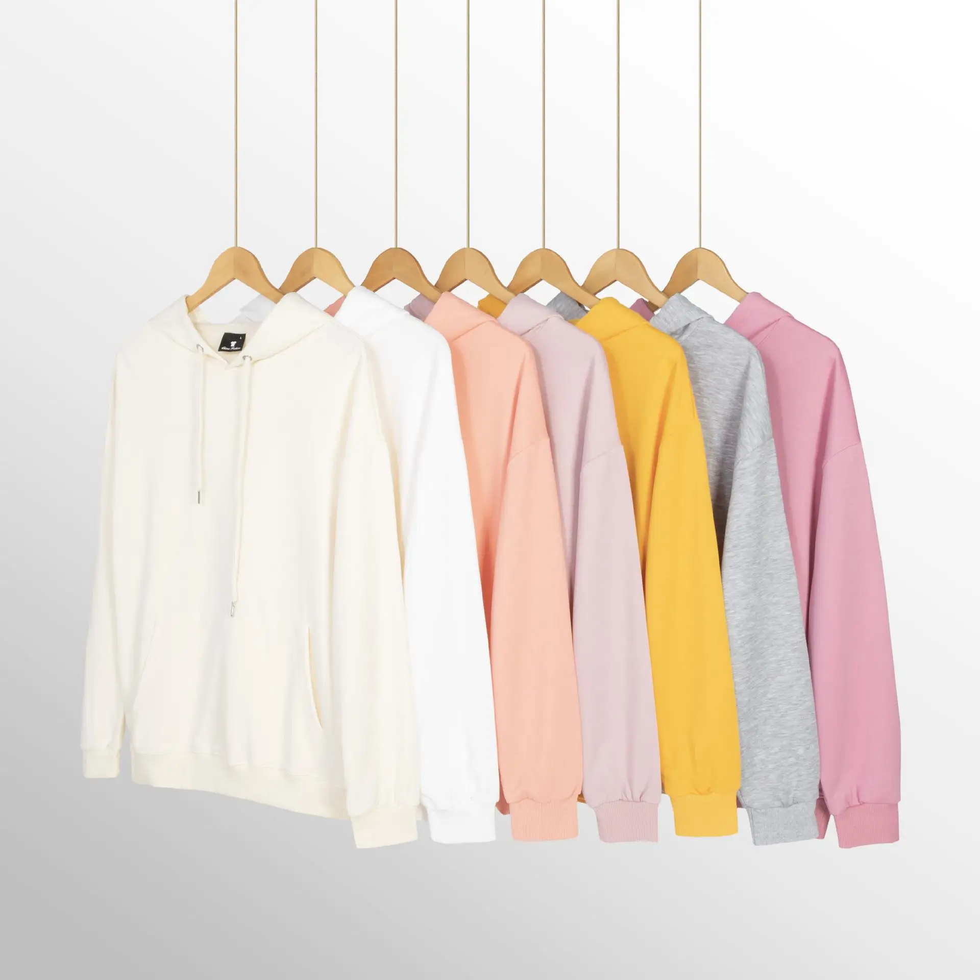 Lockeres langes Sve-Hoodie-Sweatshirt für Damen, schlichtes Design, Freizeitkleidung, mittlere Taille, PVC-Stoff, andere Szene, andere PE