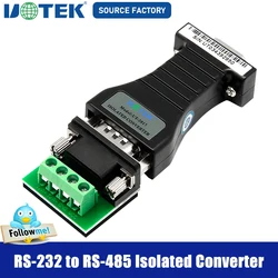 UOTEK Industrial RS232 to RS485 Adapter Converter RS 232 DB9 Connector RS-485 to RS-232 Isolated Half Duplex Anti-surge UT-2017