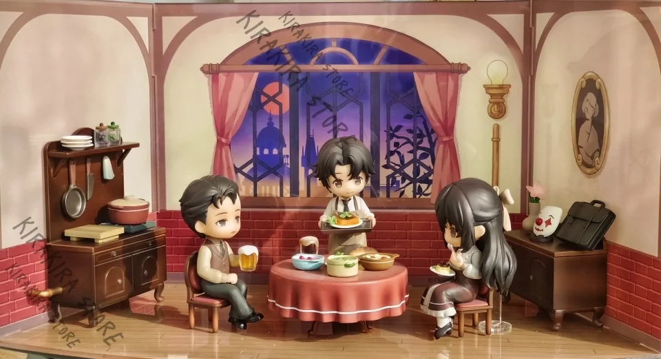 Lord of Mysteries Moretti Family Q Version Garage Kits Genuine Model Kit Limited Edition Figurine Dinner Series Scene Ornament