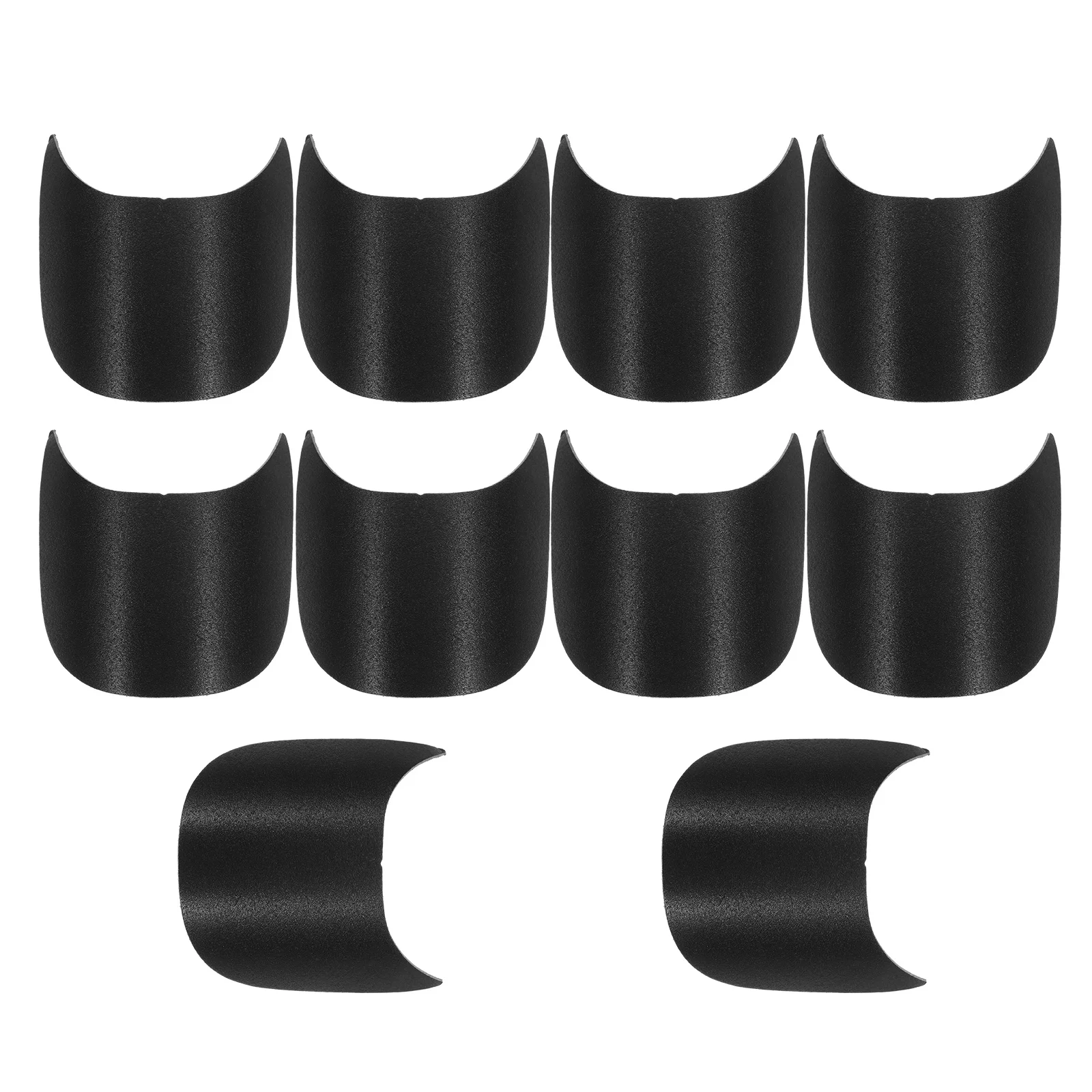 10 Pcs Visor Brim The Hat Baseball Cap Insert for Women Accessories Black Plastic