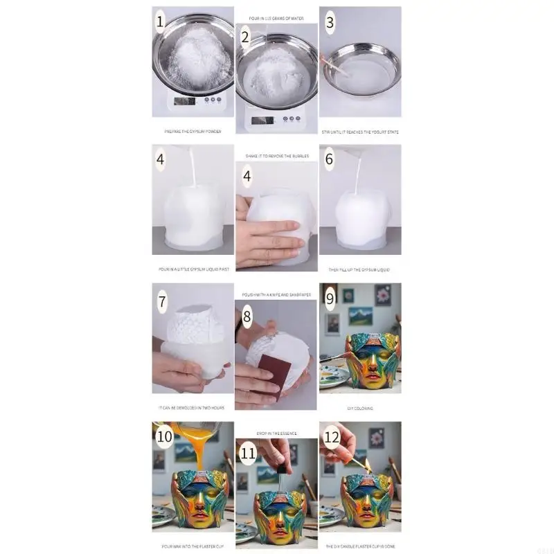 قالب سيليكون مزخرف للأطباق الخرسانية بتصميم منسوج على شكل سلة