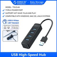 ORICO USB 3.0 HUB with Type C Power Supply Port 4/7 Port USB3.0 Splitter OTG Adapter Hub Dock Station for Computer Accessories