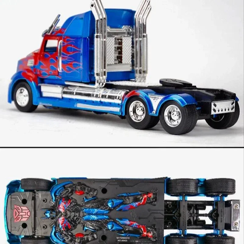 1:24 Transformers Optimus barriade crossshairs Hot Rod simulazione Diecast Metal Alloy Model Car Toys for kids Gift Collection