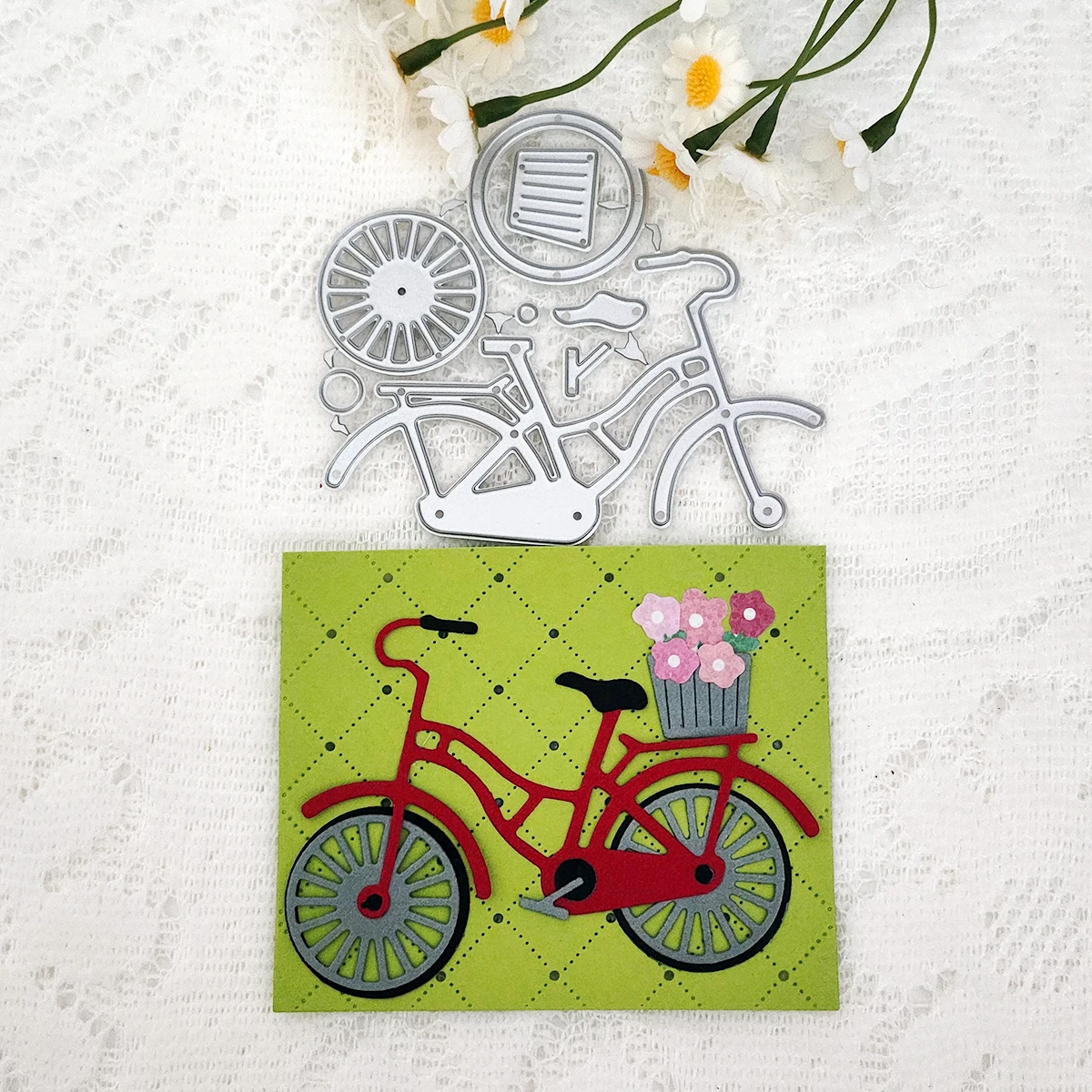 Ventana libros teléfono fijo celosía rectángulo bicicleta estrella amor botón troqueles de corte de Metal plantilla DIY artesanía en relieve
