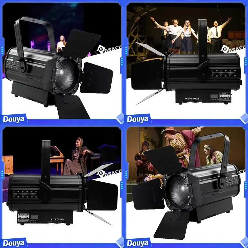 Igracelite 200W TV Studio LED Fixed Lens Profile Spot Light Theatre Profiles Stage Light