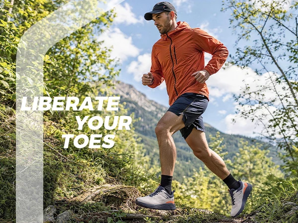 Fitville Herren Trail-Laufschuhe mit breiter Zehenbox, Sportschuhe, atmungsaktiv, mit Dämpfung, Outdoor-Wanderschuhe für Herren, mit Fußgewölbestütze – Detail 19