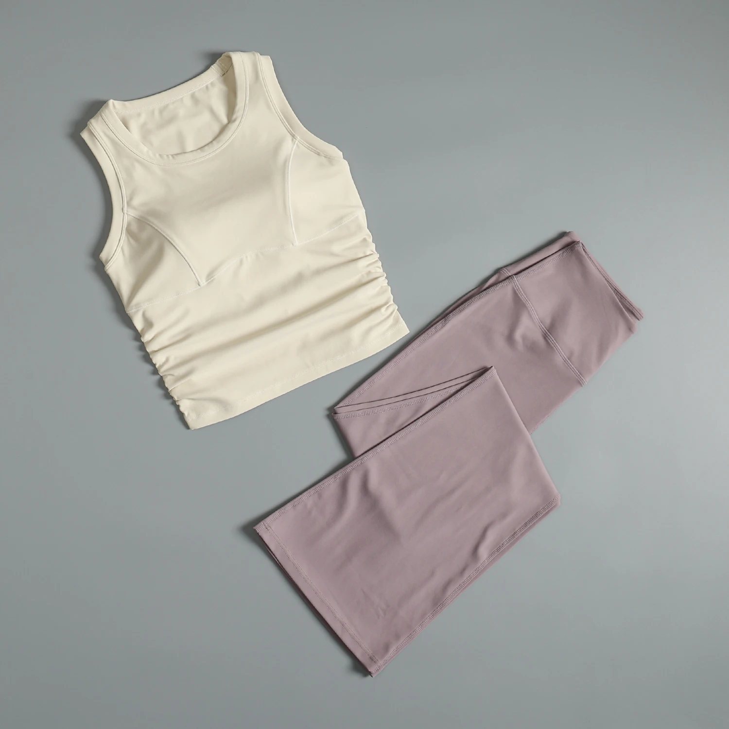 

Красивый спортивный костюм для женщин, летний цельный жилет для бега, закрывающий грудь, с высокой талией, подтягивающий бедра, расклешенный для йоги и фитнеса