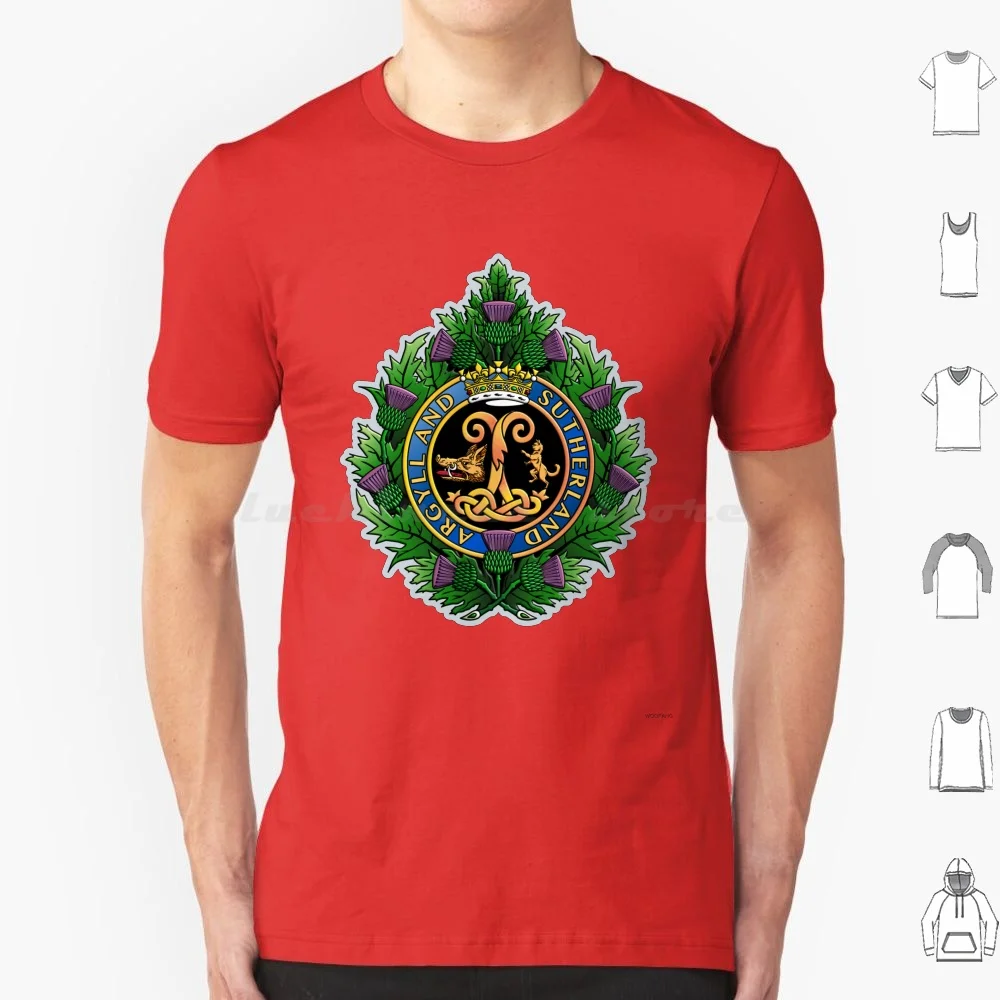 

Argyll And Sutherland T Shirt Cotton Men Women DIY Print Argyll And Sutherland Argyll Sutherland Royal Scotland Royal Scots