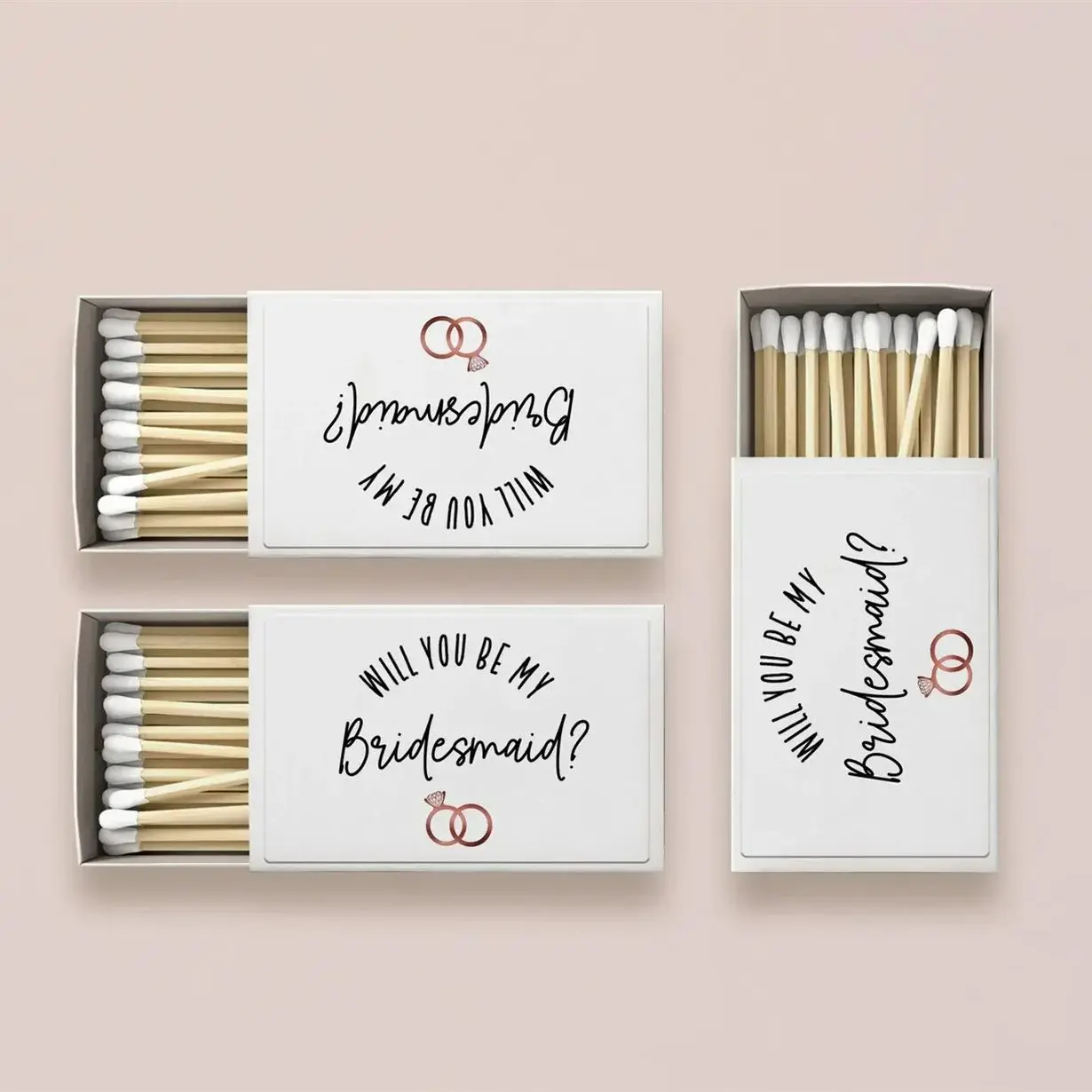 

Custom Matchbox for Wedding Bridesmaid Gift/Bridesmaid Proposal Matchbox Gift/Unique Matchbook Gift/ Bridal Shower Gift/Maid