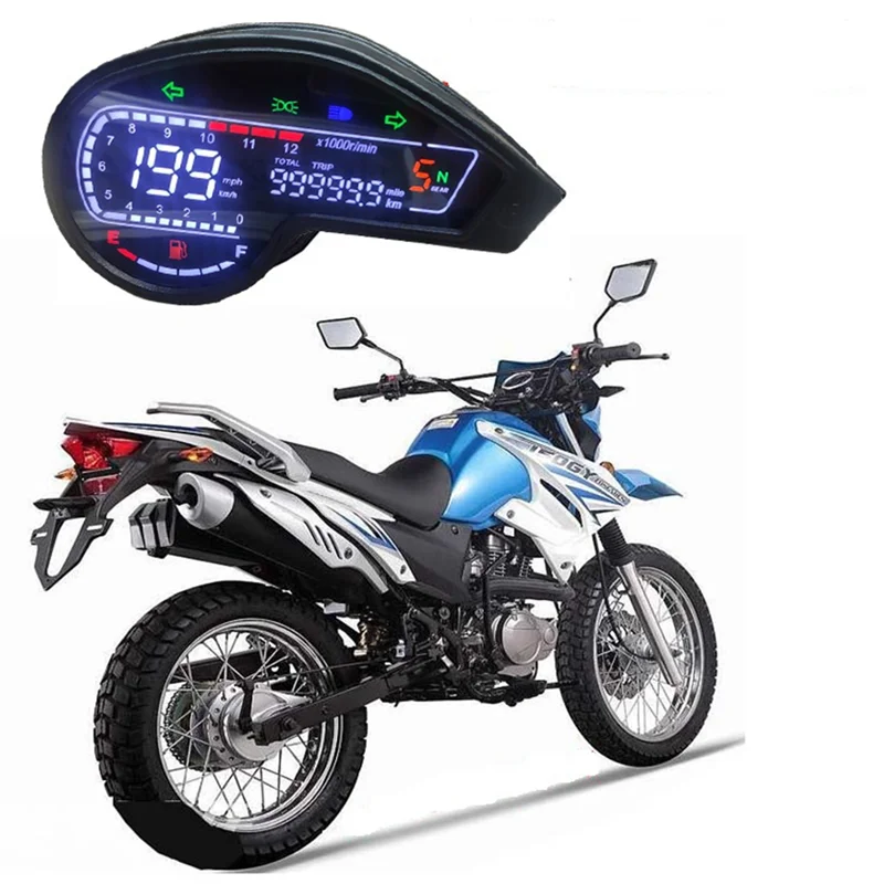 Motorcycle Digital LED Odometer Speedometer Tachometer for Honda NXR150 125 Bros 2003-2014 CRV XR150 GY200 Mexico Brazil