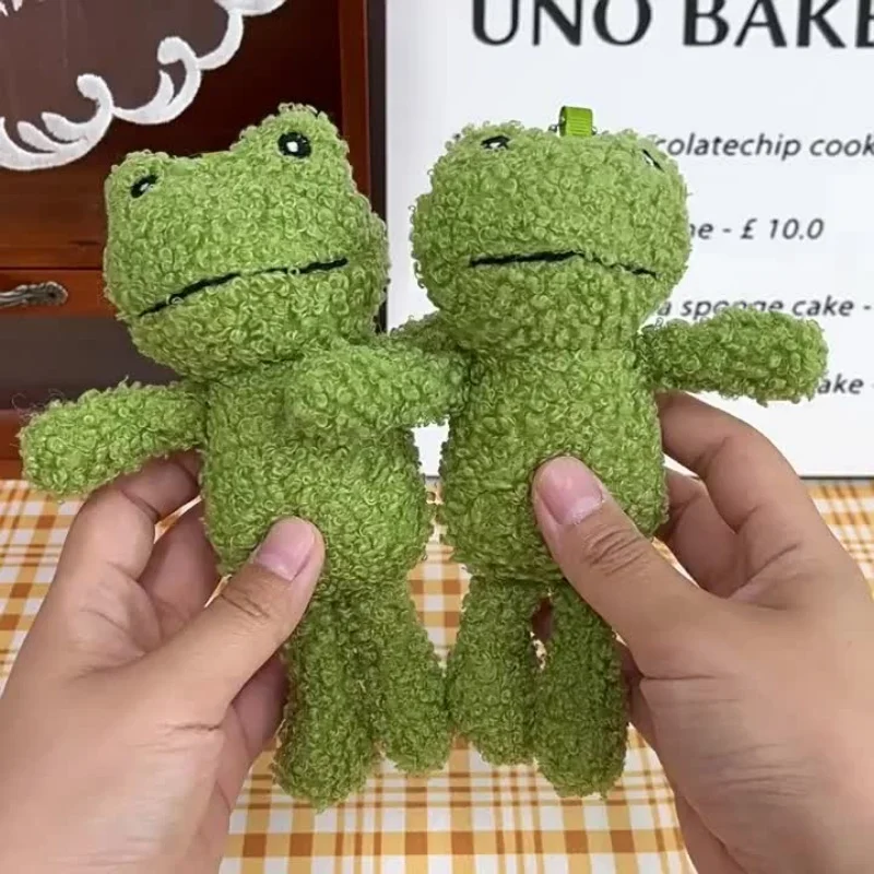 Niedlicher Schlüsselanhänger, Frosch-Plüsch-Schlüsselanhänger, Zubehör, Kawaii-Schlüsselanhänger für Rucksäcke, Taschen, Geldbörse, Telefon, Auto-Schlüsselanhänger – Detail 2
