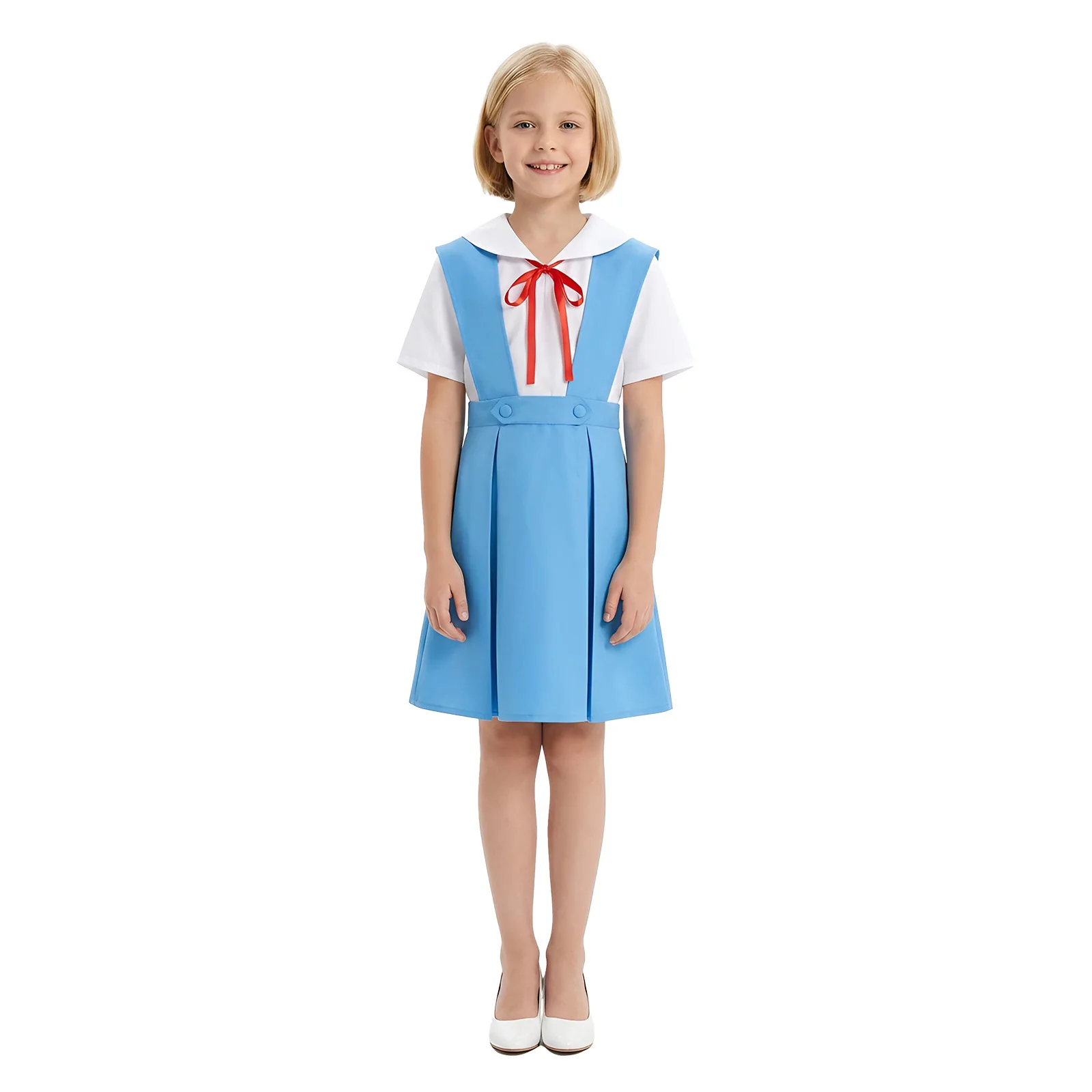 EVA Evangelion Rei Ayanami Asuka Cosplay Costume Japanese School Uniform Dress Anime Cosplay Outfit for Women - view 5