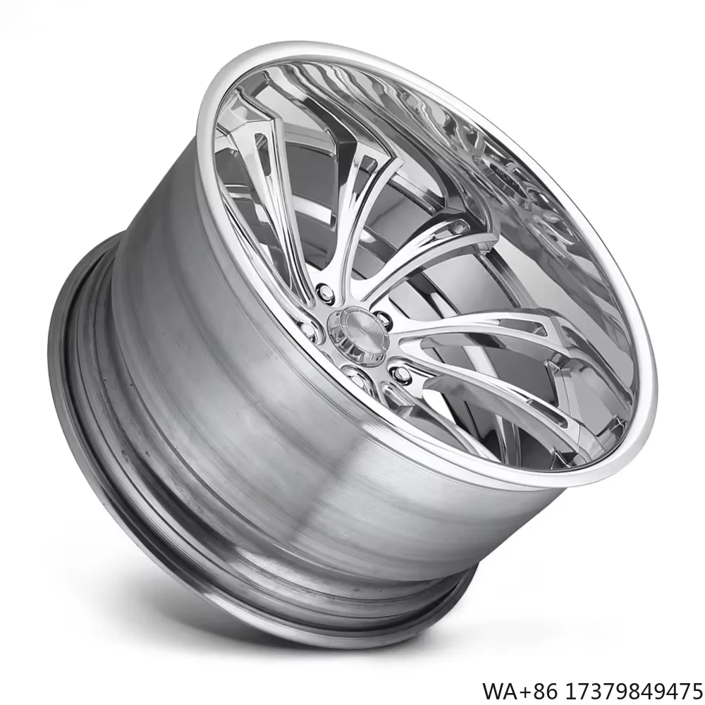 

2-х предметное роскошное автомобильное колесо из вогнутого хромированного сплава с глубоким блюдцем 5x114,3 5x120 5x130 15 18 20 22 24 26-дюймовый обод колеса