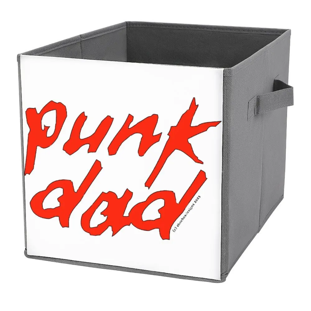 Punk Dad (Daft Punk) Bucket Hat B Storage Bins  Folding Storage Box Dust Proof Stored Toys Handle on Both Sides Convenient Funny