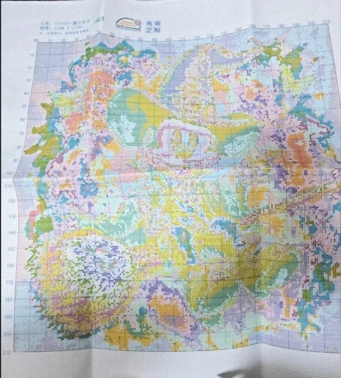 

CC4324 CC4325 Cartoon 11CT 18CT 14CT 16CT Print Canvas Cross Stitch DIY Set Kit Needlework Embroidery 2Styles