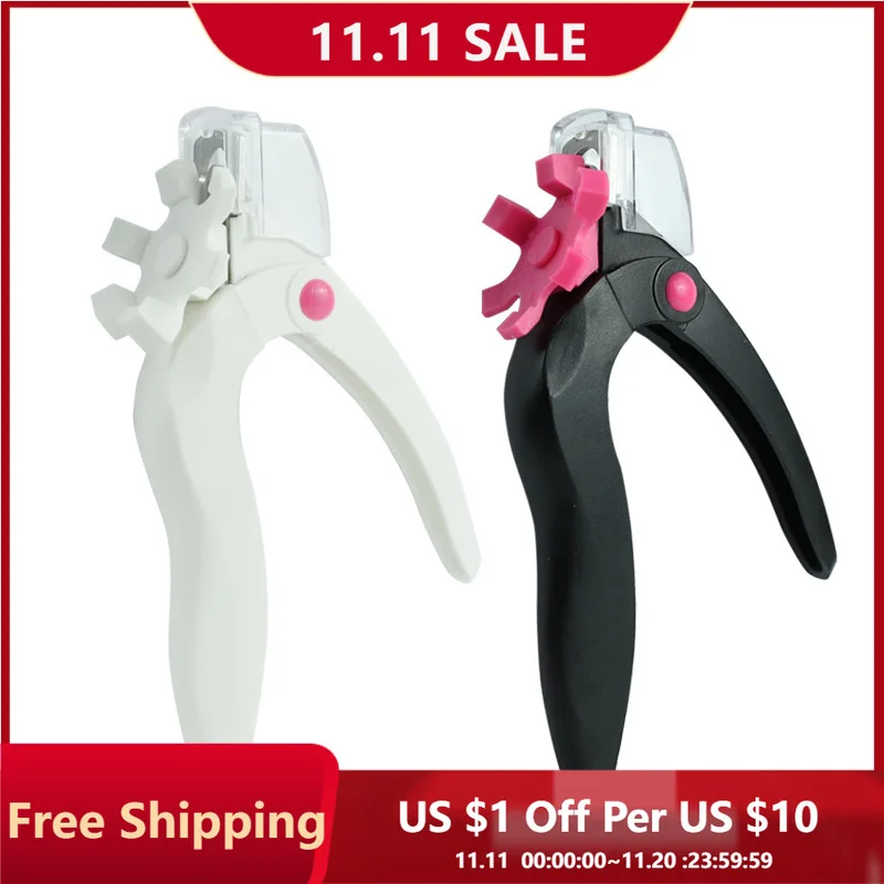 

1Pcs Nail Clippers for Acrylic Adjustable French Scissors Nail with Sizer and Catcher Nail Cutter with Length Measurement Dial