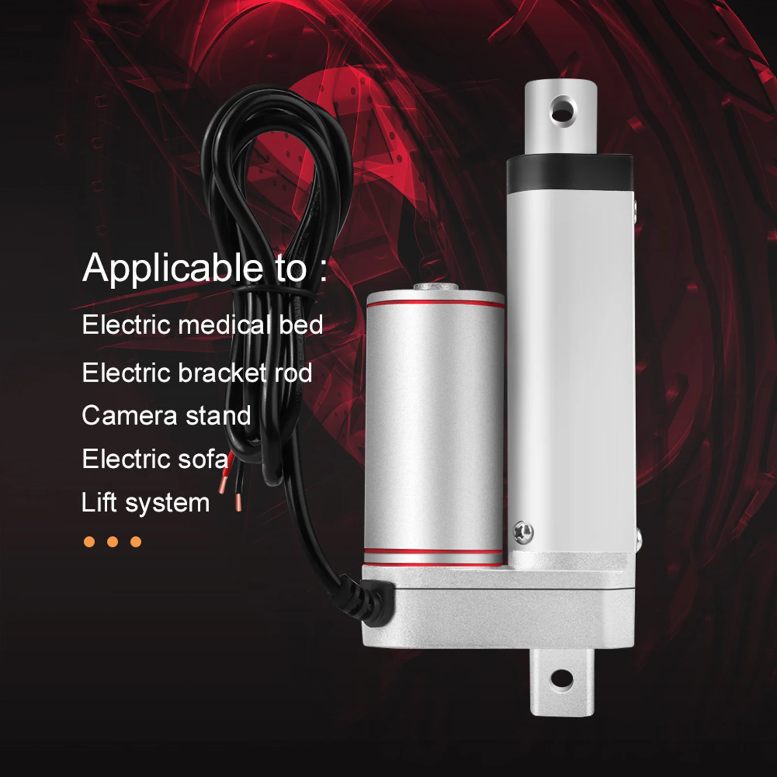 

Электрический линейный привод, ход 50 мм, высокая мощность 750N, электрический линейный привод с прямой линией, 24 В