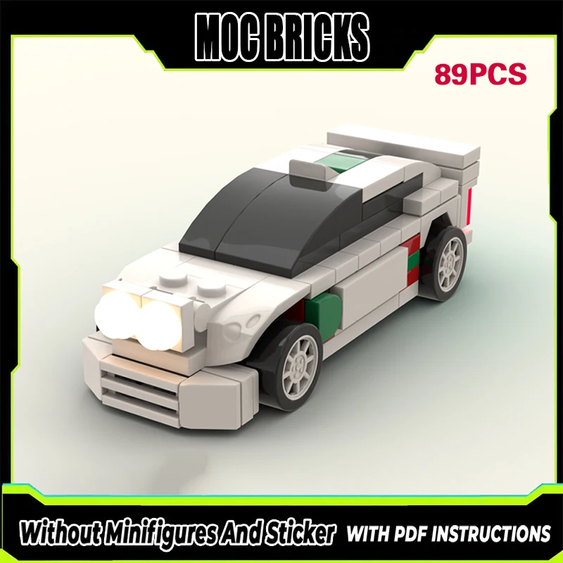 

Speed Racing Car Model MOC Building Bricks Rally Racing Car Modular Technology Gifts Holiday Assemble Children Toys Suit