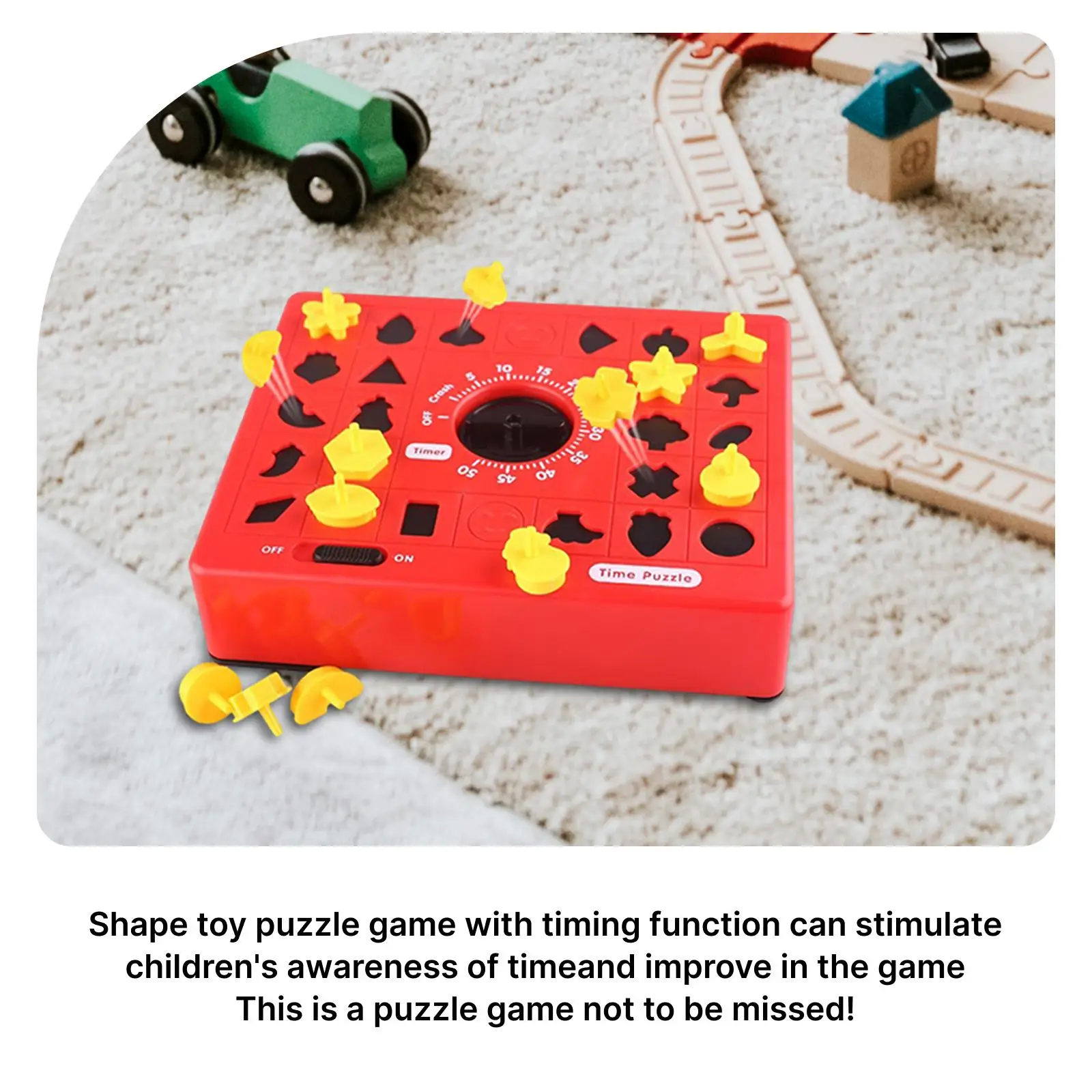 

Детская игра-головоломка в форме игрушки с функцией синхронизации, интерактивный подарок на день рождения, портативная детская игра-головоломка с таймером для раннего образования