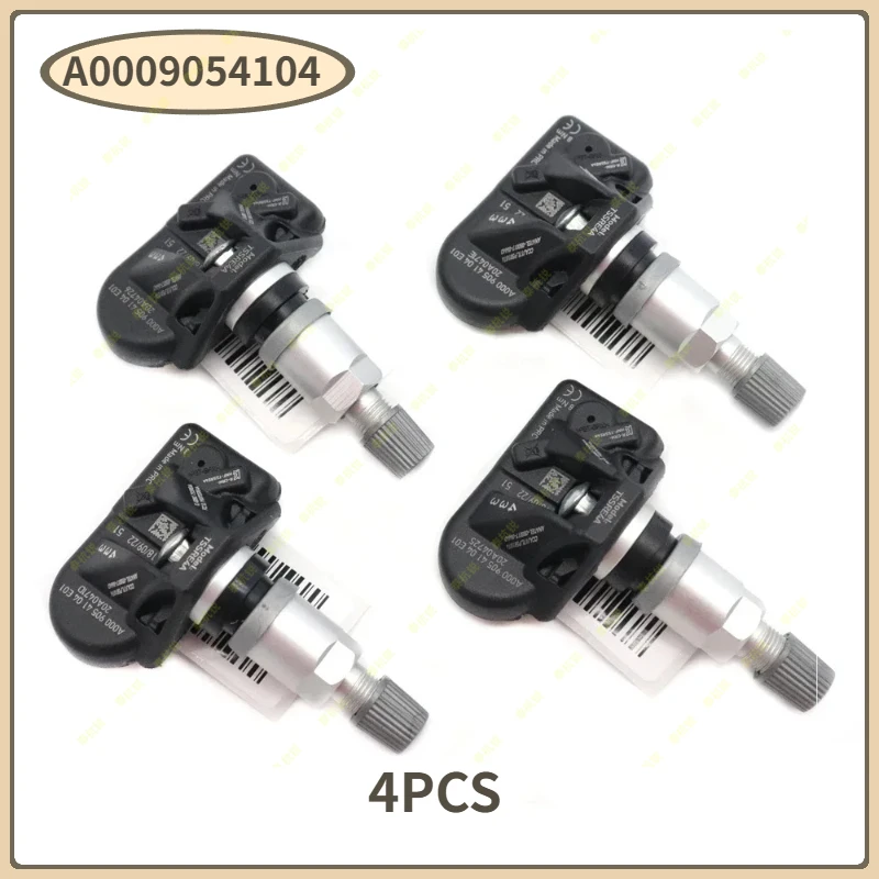 

A0009054104 4PCS TPMS Tire Pressure Sensor A0009054104 433MHz For Mercedes-Benz A Class B Class CLA GLB GLS