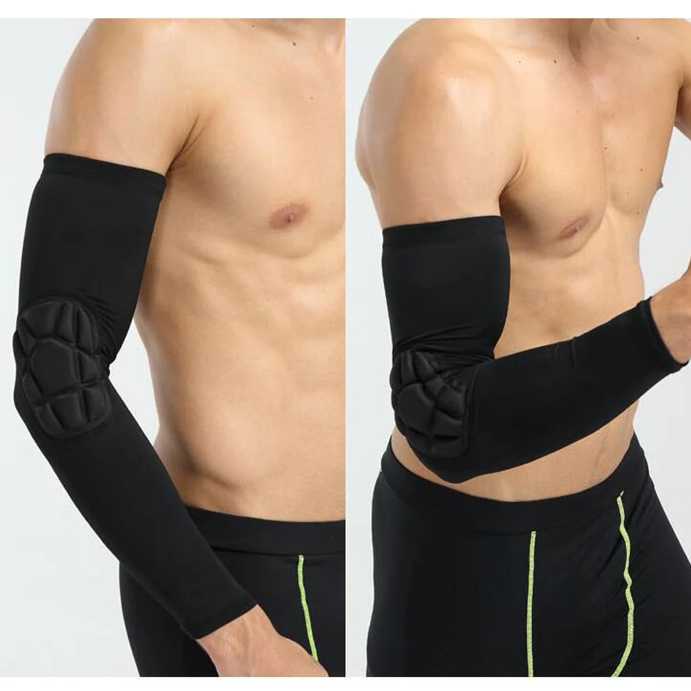 

1Pcs Protective Arm Sleeve Black Xl Premium Elbow Protector Sports Long Sleeve for Outdoor Basketball Cycling Running Hiking