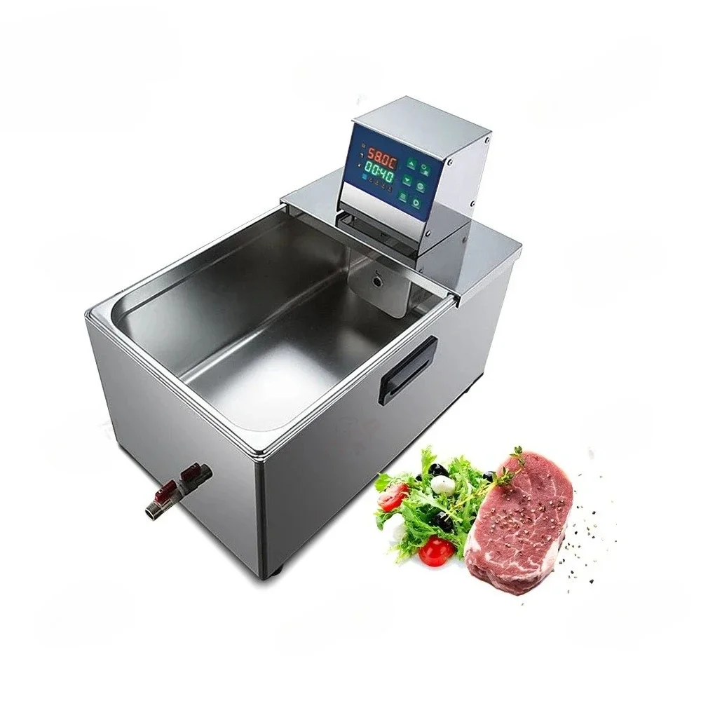 Olla de cocción lenta cuadrada Sous Vide al vacío profesional de alto rendimiento, olla de cocción lenta comercial programable a
