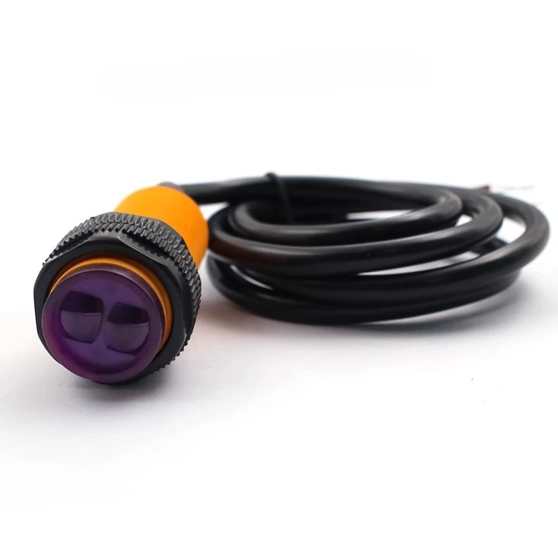 Smart Car Robot E18-D80NK Infrared Obstacle Avoidance Photoelectric Sensor Proximity Switch 3-80cm Detection Range Adjustable