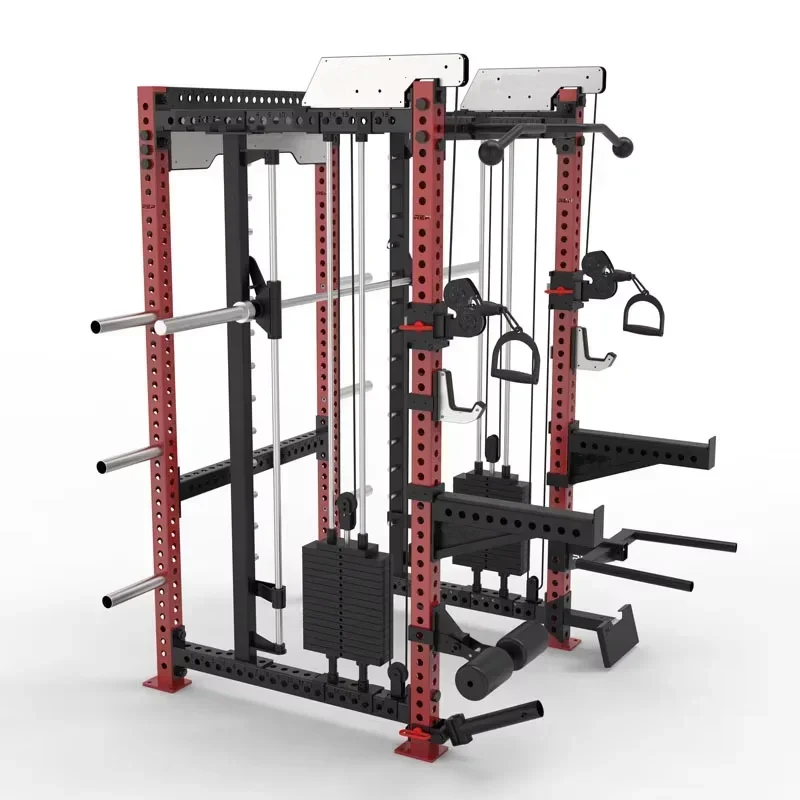 Commercial Home Use Free Lying Press Squat Stand Flying Bird Training Station Comprehensive Multi-Function Fitness Equipment