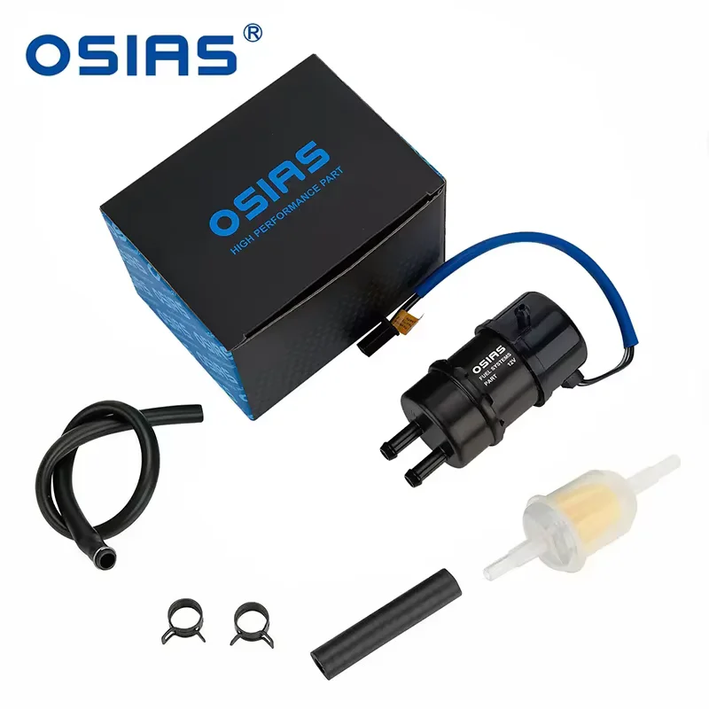 OSIAS 8MM Electric Fuel Pump for Honda Kawasaki Suzuki Yamaha Carbureted Outlets Automotive Performance Parts And Accessories