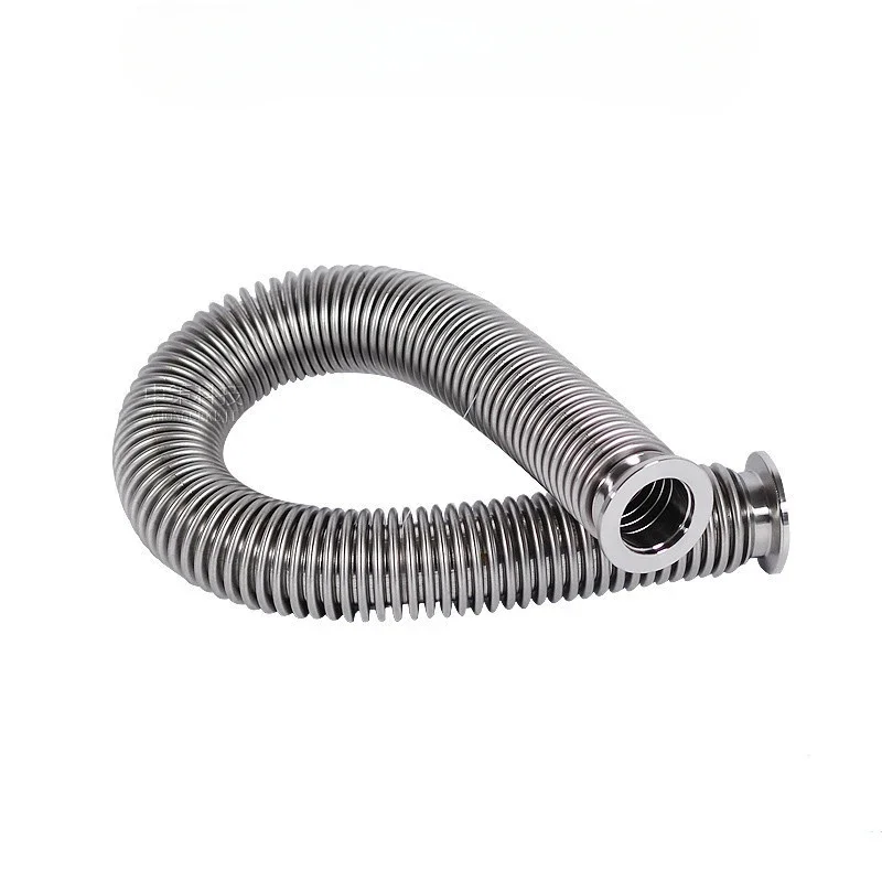 KF16 Normal Type 100-1000mm High Vacuum Bellows Stainless Steel 304 Vacuum Flange Fitting Bellows Pipe Pipe Connector Fitting