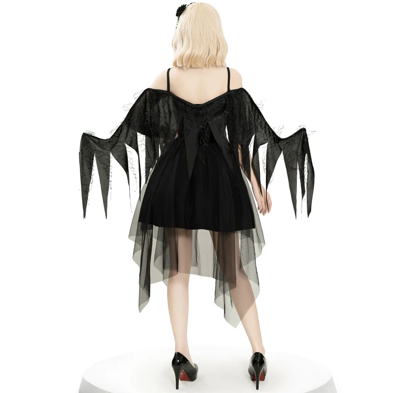 NEW Carnival Halloween Fallen Angel For Girl Costume Dark Desire Flannel Tutu Spooktacular Cosplay Fancy Party Dress