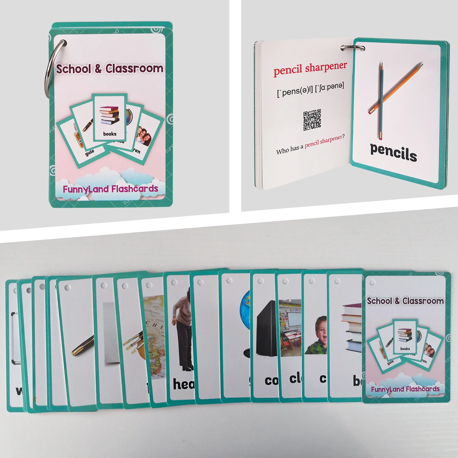 Klaslokaal Briefpapier Woorden - Flash Card Alphabet recensie en prijs