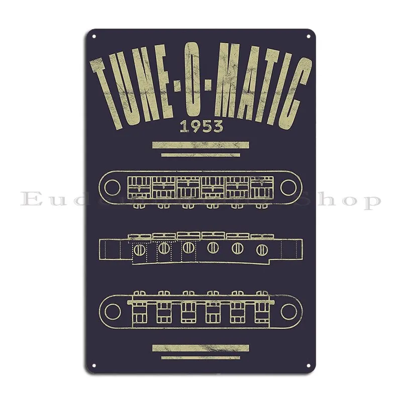 Tune O Matic Distressed Design Metal Plaque Poster Wall Mural Cinema Vintage Classic Printed Tin Sign Poster