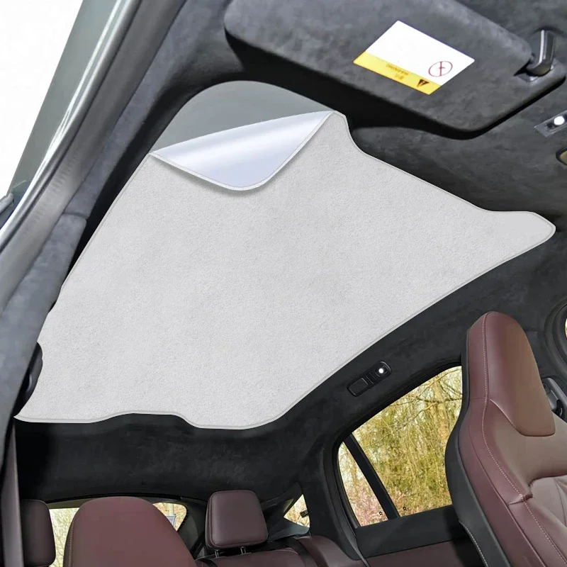 

Автомобильный солнцезащитный козырек из замшевой ткани с защитой от УФ-излучения и теплоизоляцией для люка NIO EC6 EC7 2023-наст. время, с электростатической адсорбцией