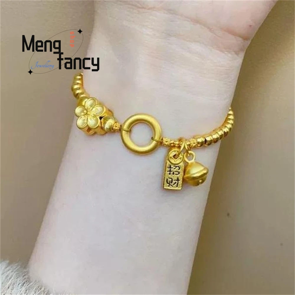 

New Wealth Attraction Peach Blossom Bell Bracelet Is Exquisite Fashionable And Retro. It Is A Versatile And Elegant Jewelry Gift