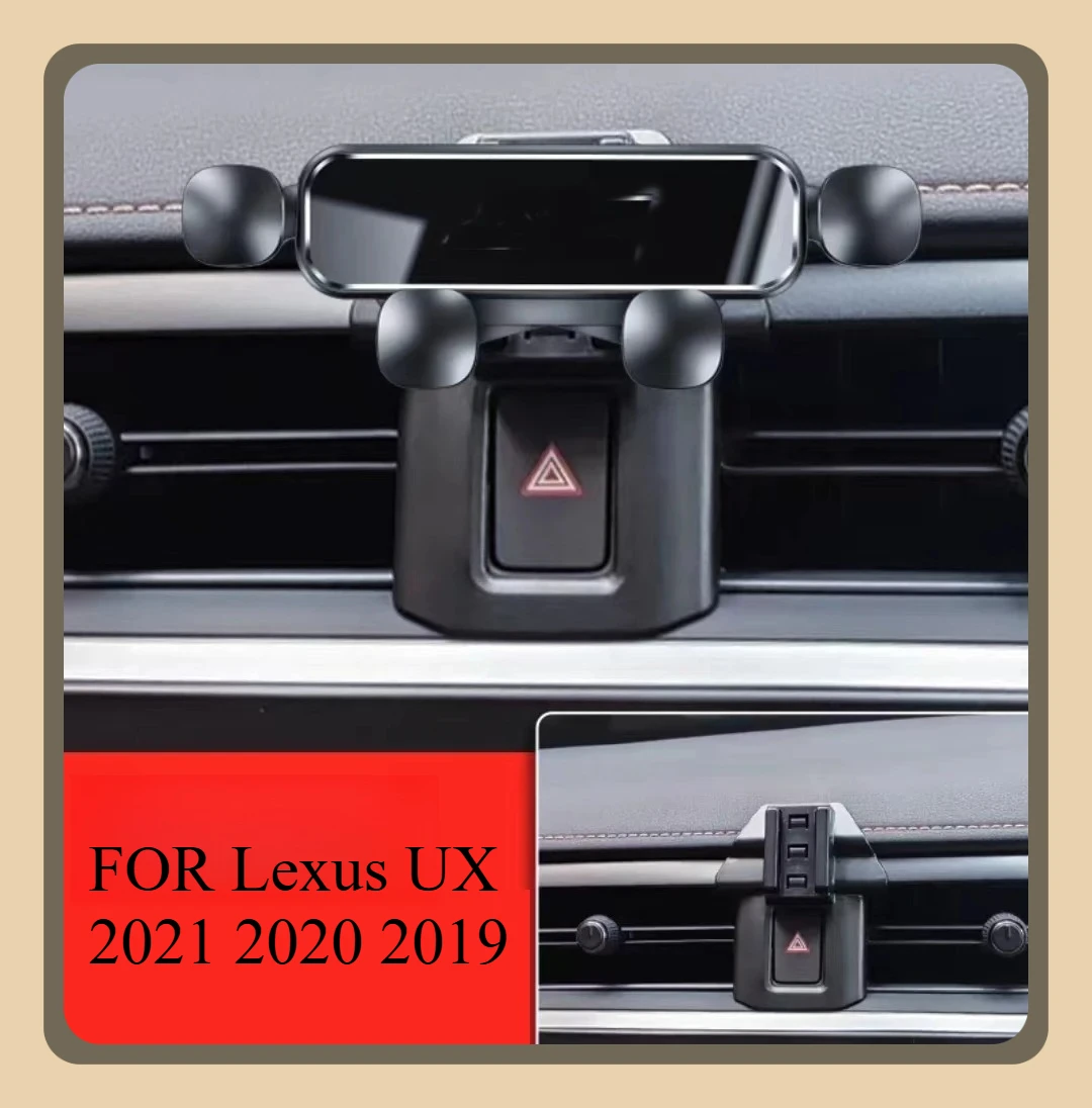 

Vehicle phone holder FOR Lexus UX UX200 UX250H UX260H 2021 2020 2019 Car Styling Bracket Rotatable Support Mobile Accessories