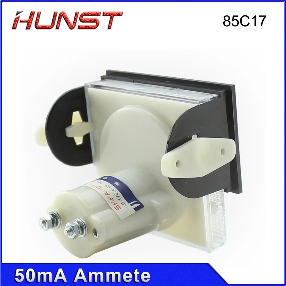 Hunst 50mA مقياس التيار الكهربائي 85C17 DC 0-50mA لوحة لقطع القطع بالليزر CO2
