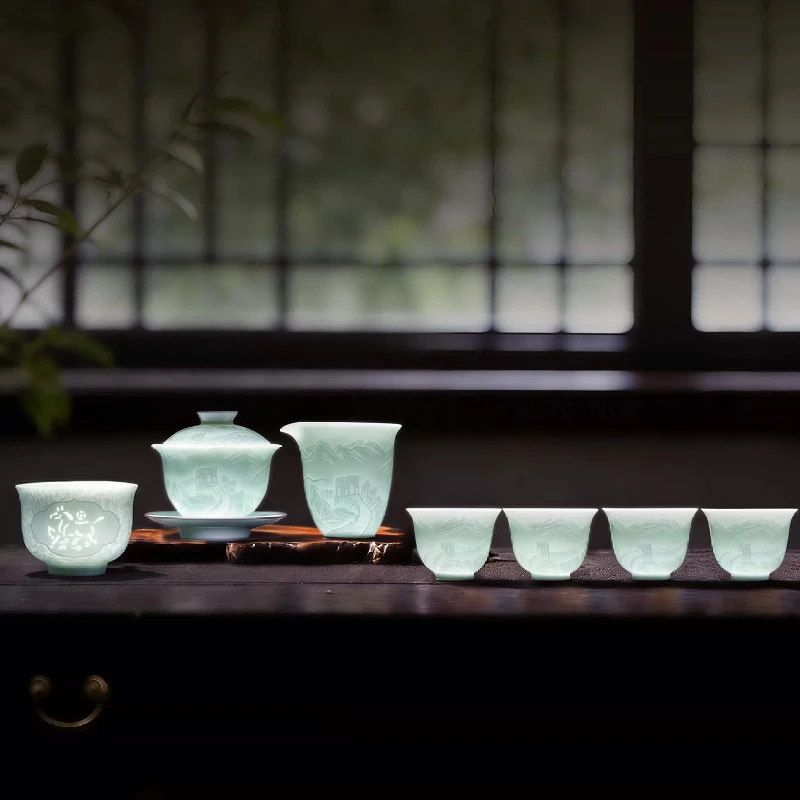 High Quality Traditional Tea Sets Gongfu Ceremonial Luxury Wedding Tea Pot Sets Vintage Mate Jogo De Copo Matcha Decorations