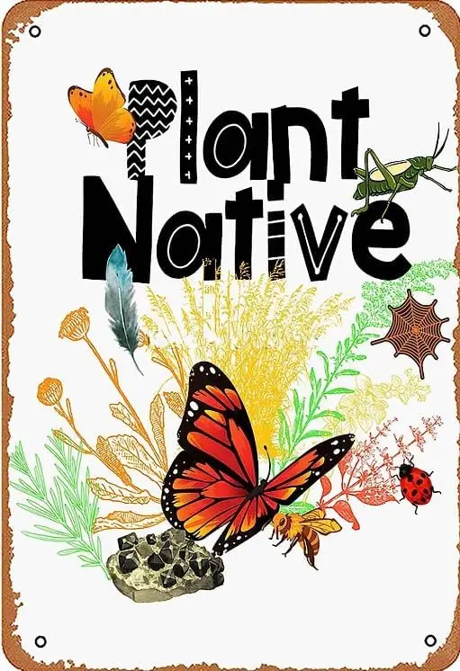 Retro Funny Metal Tin Sign Plant Native Design Wall Art Bar Farm Man Cave Kitchen Home decor gift hces-aluminum