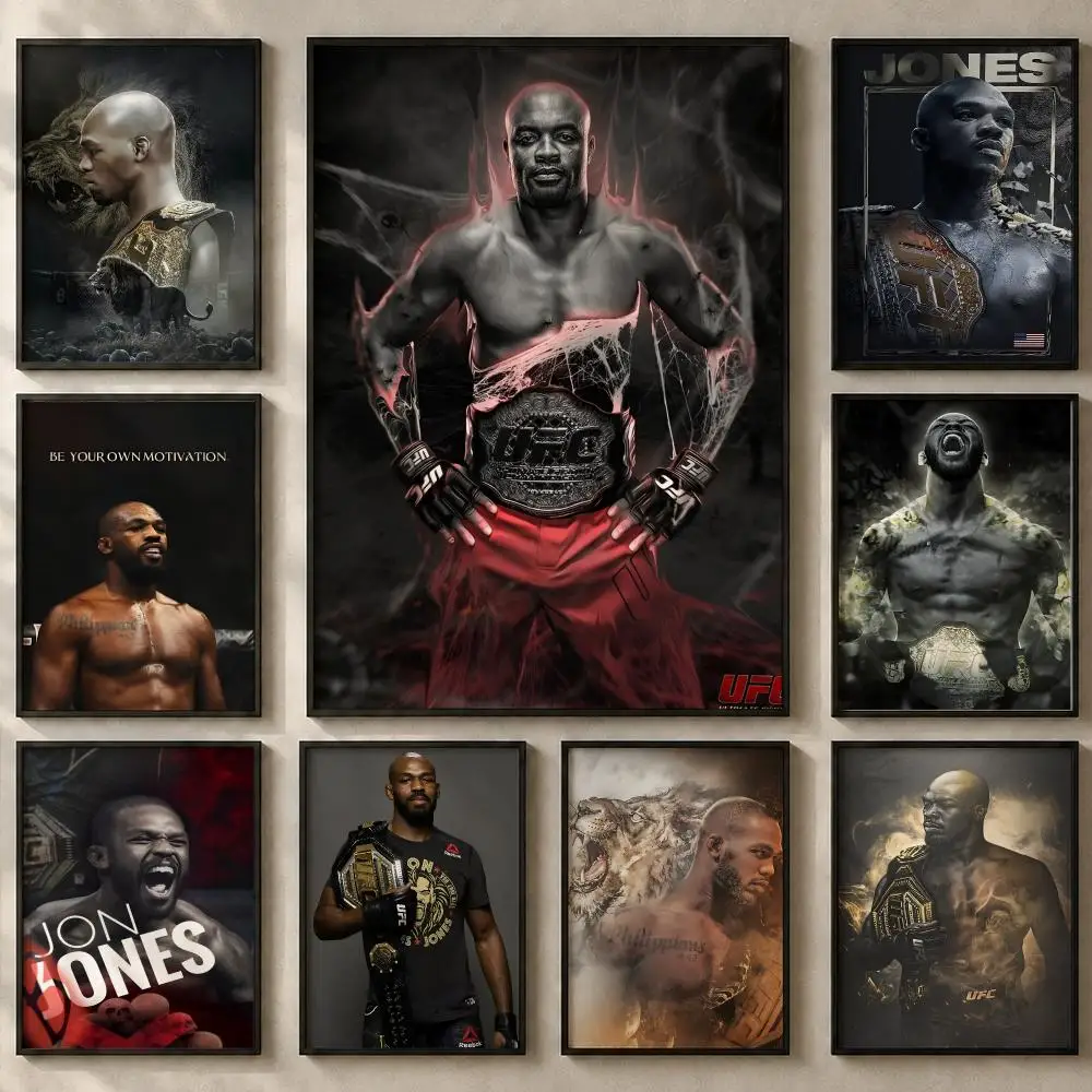 Elite Sports Boxing and Fighting Competitions Poster Art  Self-Adhesive No Glue Residue Wall Sticker for Home Office Nursery