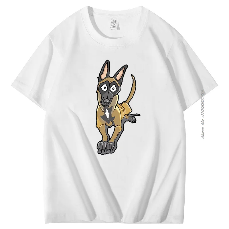 Men's T-Shirt Summer Casual Cotton T Shirt Popular The Malinois Mens Premium Fashion Trend T Shirt Men's Short Sleeve T-Shirt