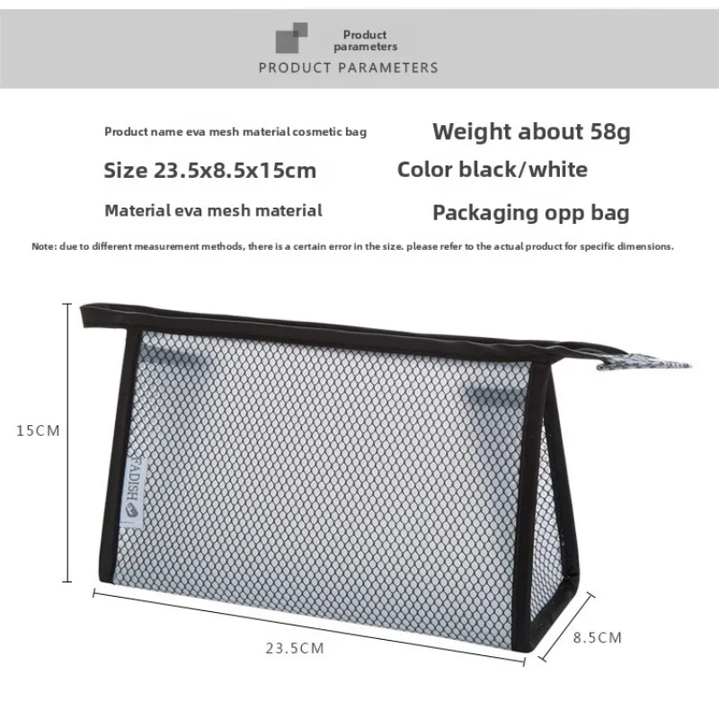 Reise-Aufbewahrungstasche, tragbare EVA-Mesh-Kulturtasche, wasserdichte Kosmetiktasche, Aufbewahrungstasche für Reisekosmetikartikel – Detail 2