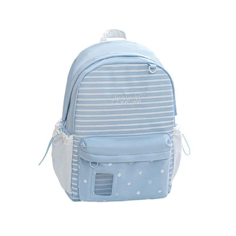 ROSYPOSY Softstar Backpack Ins Polka Dot Striped Soft Large Capacity Daily Commute Travel For High School College Adult Women