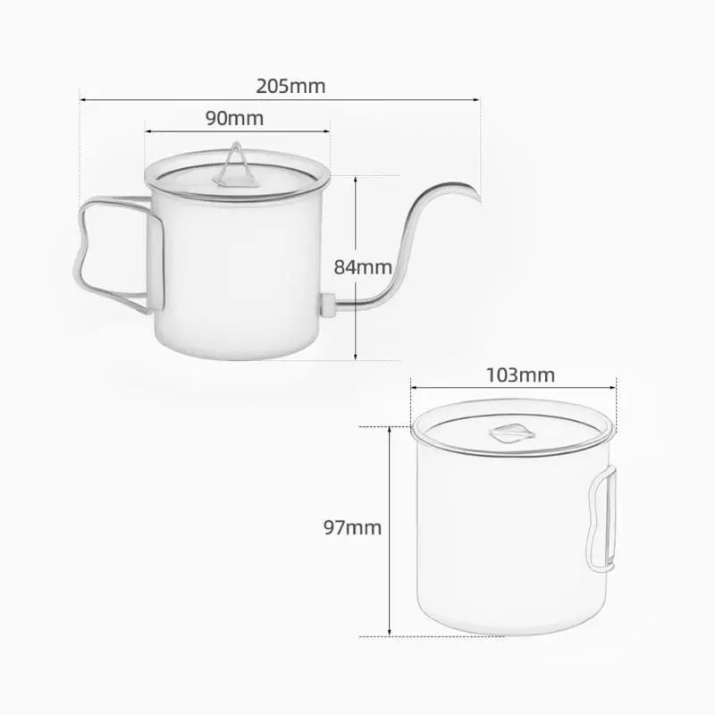 

E8BD Портативные гнездовые металлические чай набор на 5 частей открытого пивоварения для путешественника