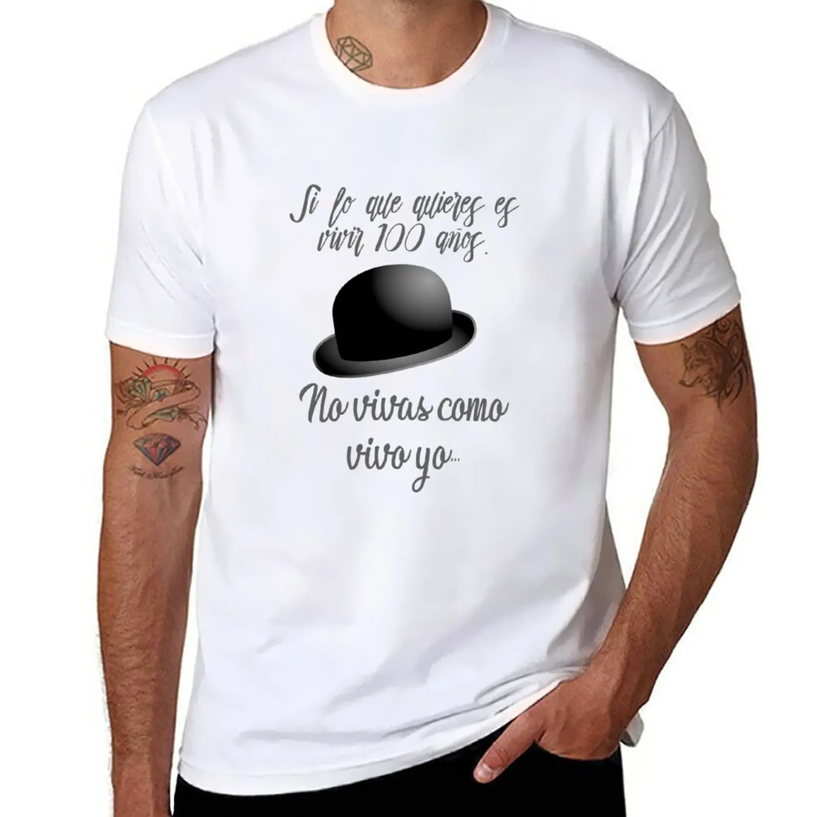 

New Song Joaquín Sabina, if you want to live 100 years T-Shirt graphic t shirt heavyweight t shirts plain white t shirts men