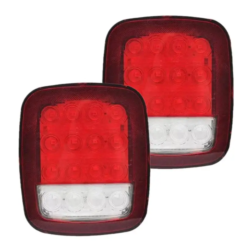 

LED Trailer Light 12/24v LED Waterproof Brake Stop Turn Tail Marker Light Lamp 2x Waterproof LED Stop Brake Turn Signals Lights